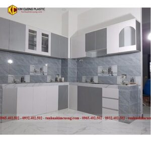 Tủ bếp nhựa đài loan A03B19