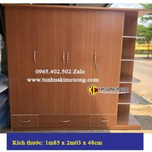 Tủ nhựa đài loan 4 cánh CK