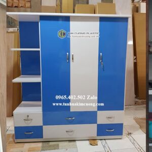Tủ nhựa đài loan 3 Cánh kệ ngoài TX