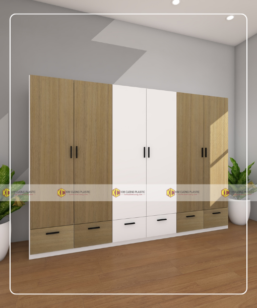 Tủ nhựa đài loan 6 cánh 6CDL06