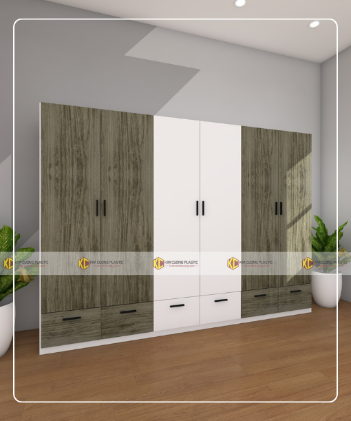 Tủ nhựa đài loan 6 cánh 6CDL03