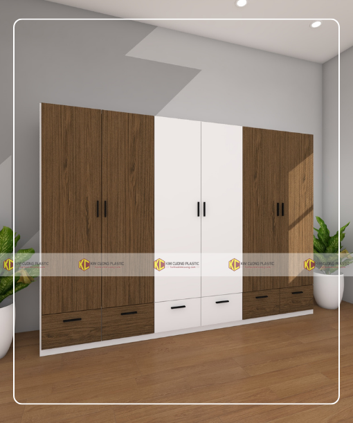 Tủ nhựa đài loan 6 cánh 6CDL07
