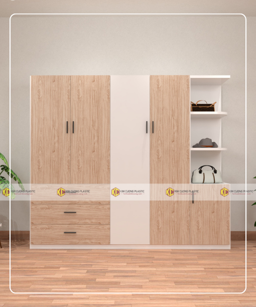 Tủ nhựa đài loan 5 cánh 5CDL07
