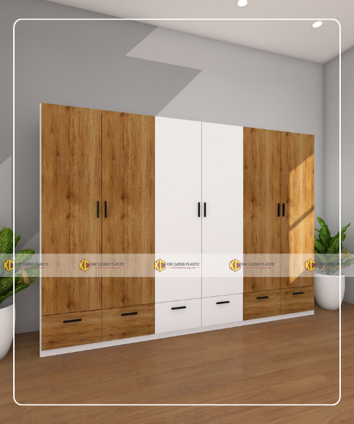 Tủ nhựa đài loan 6 cánh 6CDL01