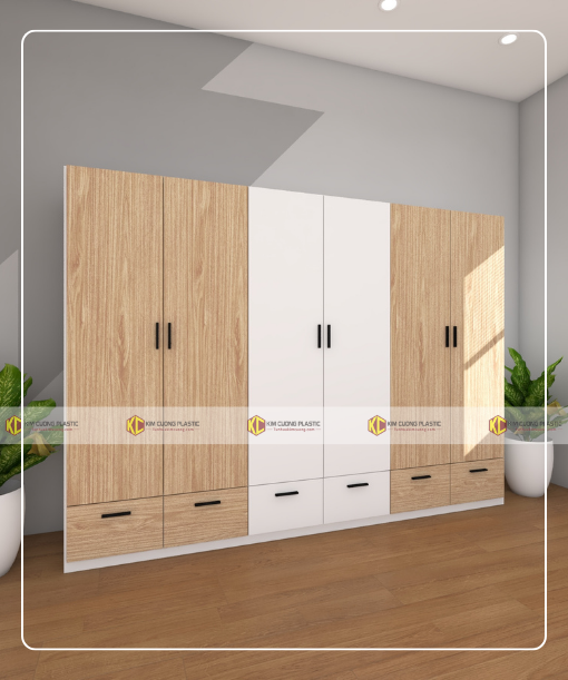 Tủ nhựa đài loan 6 cánh 6CDL05