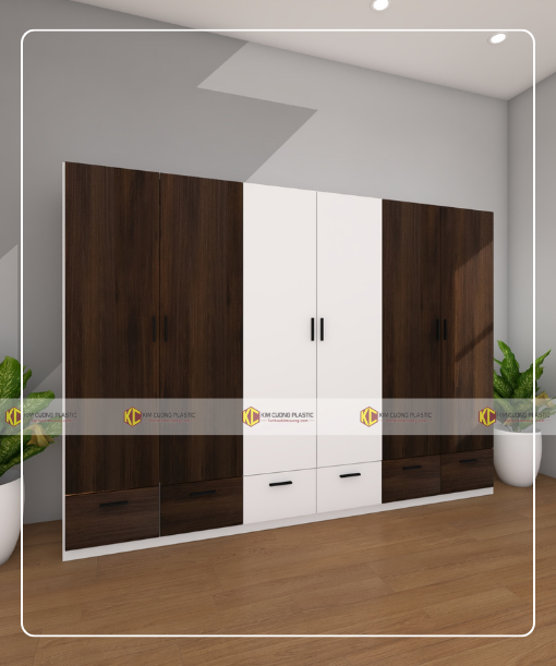 Tủ nhựa đài loan 6 cánh 6CDL08