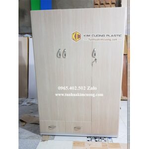 Tủ nhựa đài loan 3 Cánh vẫn gỗ sồi G63HZ