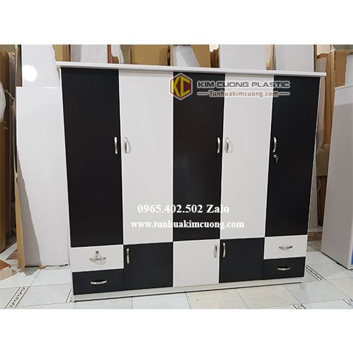 Tủ nhựa đài loan 5 cánh TD
